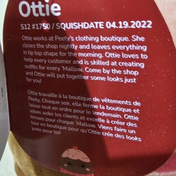 Squishmallow Kellytoy Valentine Squad Plush Toy, 12" Ottie The Cupcake, NWT - Picture 6 of 8